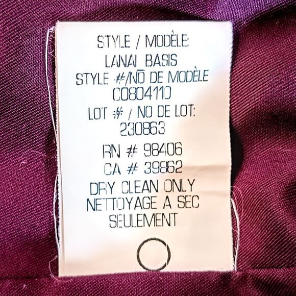 Theory Wine Cotton Open Blazer - Picture 5 of 5